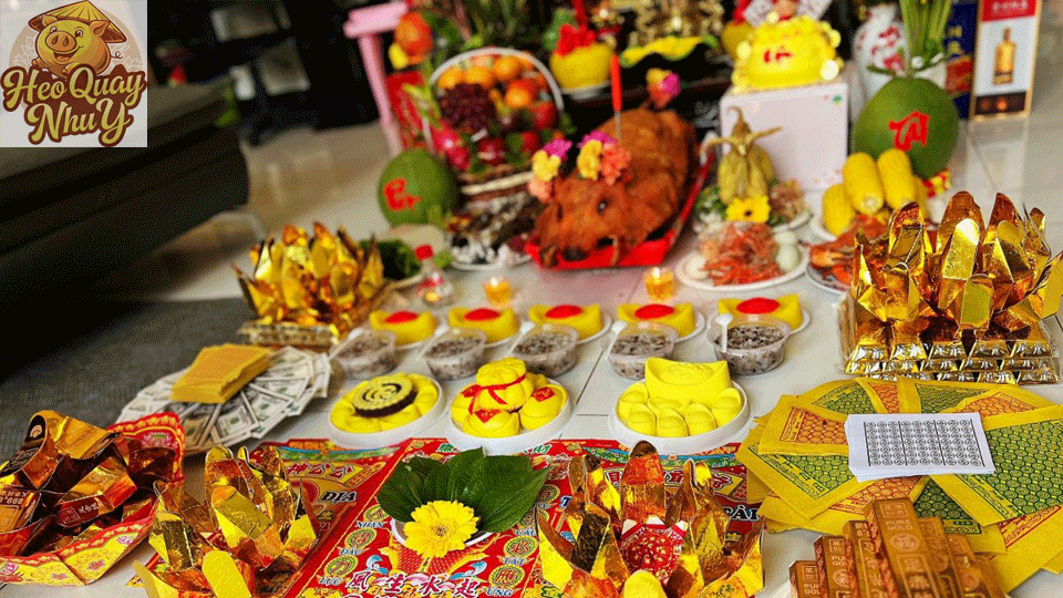 Heo quay cúng giao thừa, tết